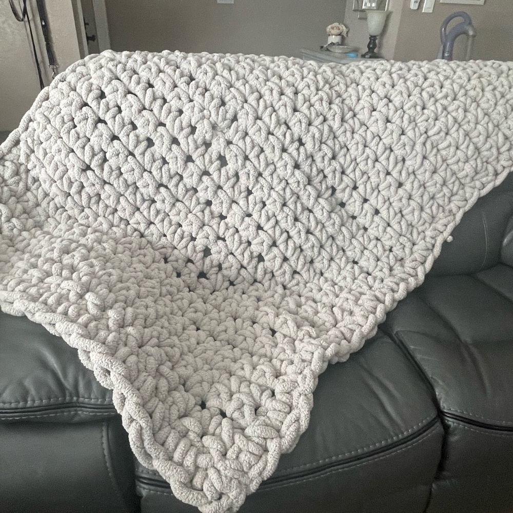 Handmade crochet blanket